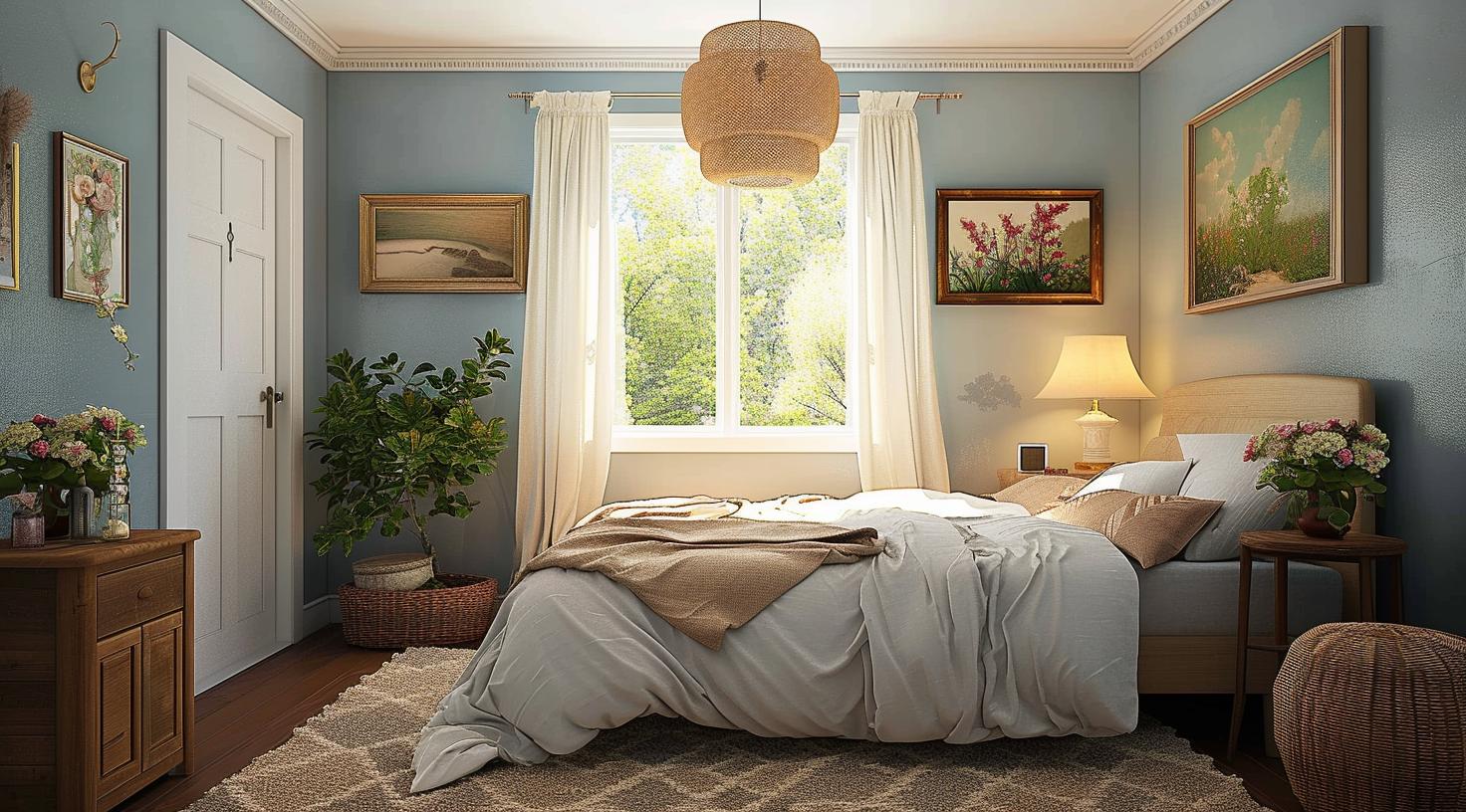 Ein harmonisches Schlafzimmer mit Feng-Shui